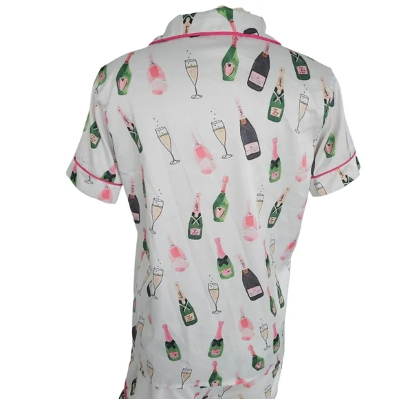 SHESHOW Champagne Print Women's Pajama Set - Picture 6 of 9